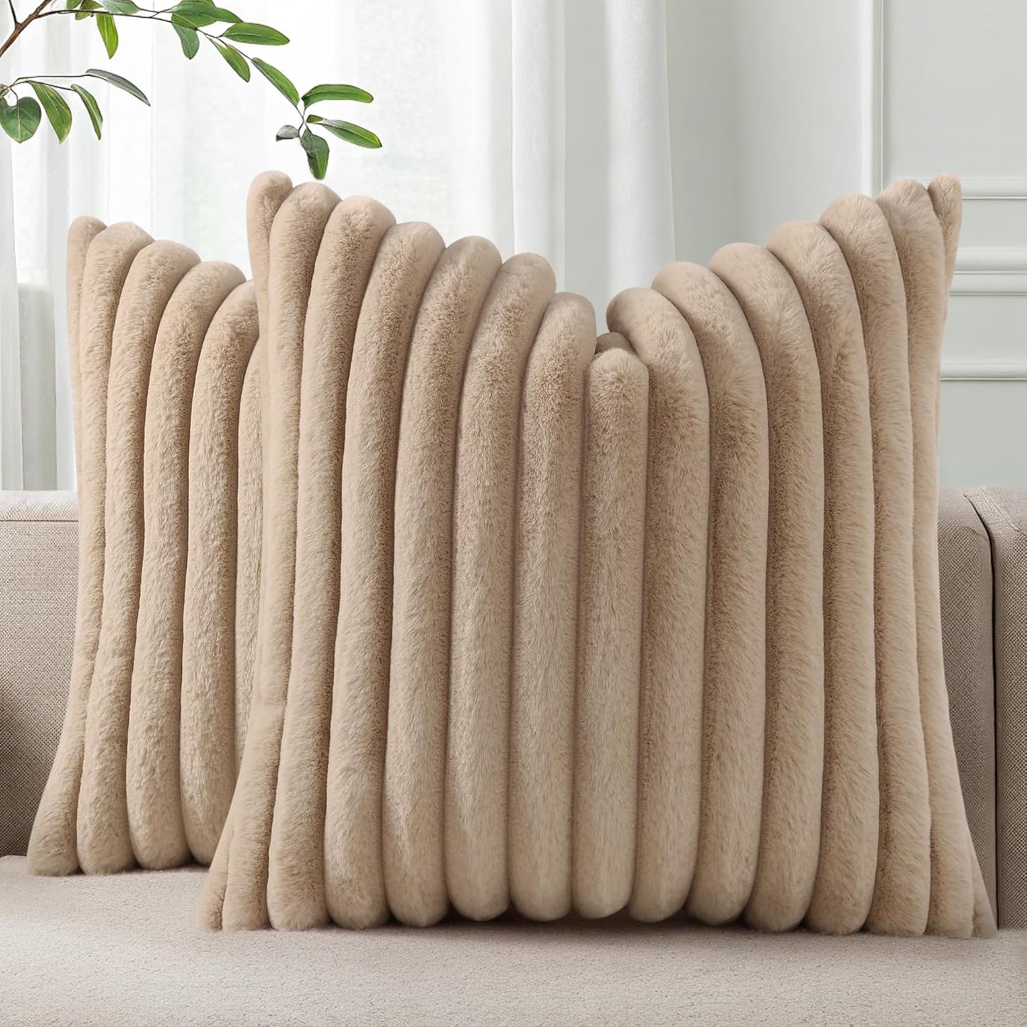 Bunny Faux Fur Pillow Covers