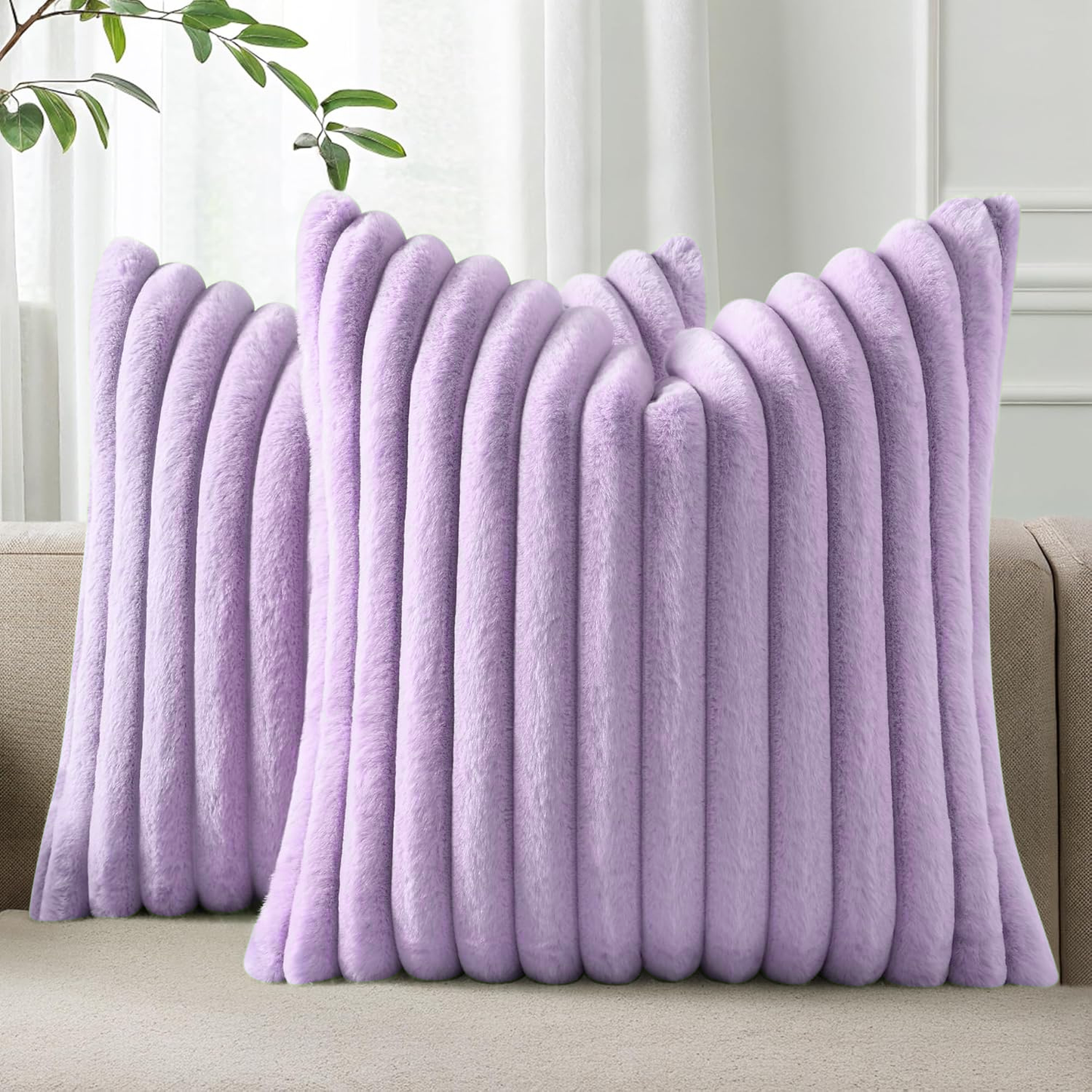 Bunny Faux Fur Pillow Covers